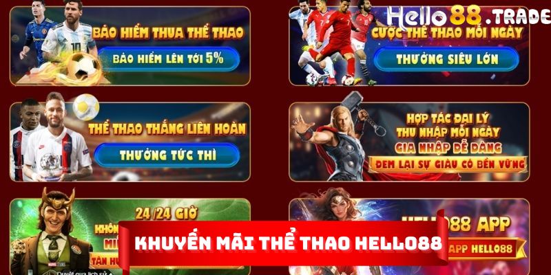 Khuyến mãi thể thao Hello88