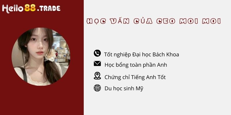 Học vấn của ceo Moi Moi