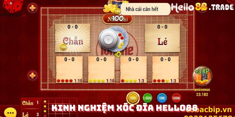 Kinh nghiệm xóc đĩa Hello888